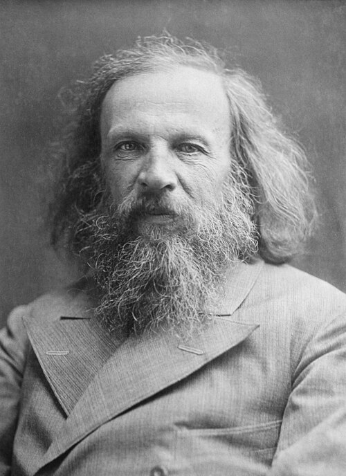 Dmitri Mendeleev (1834-1907), Russian chemist and creator of the Periodic Table